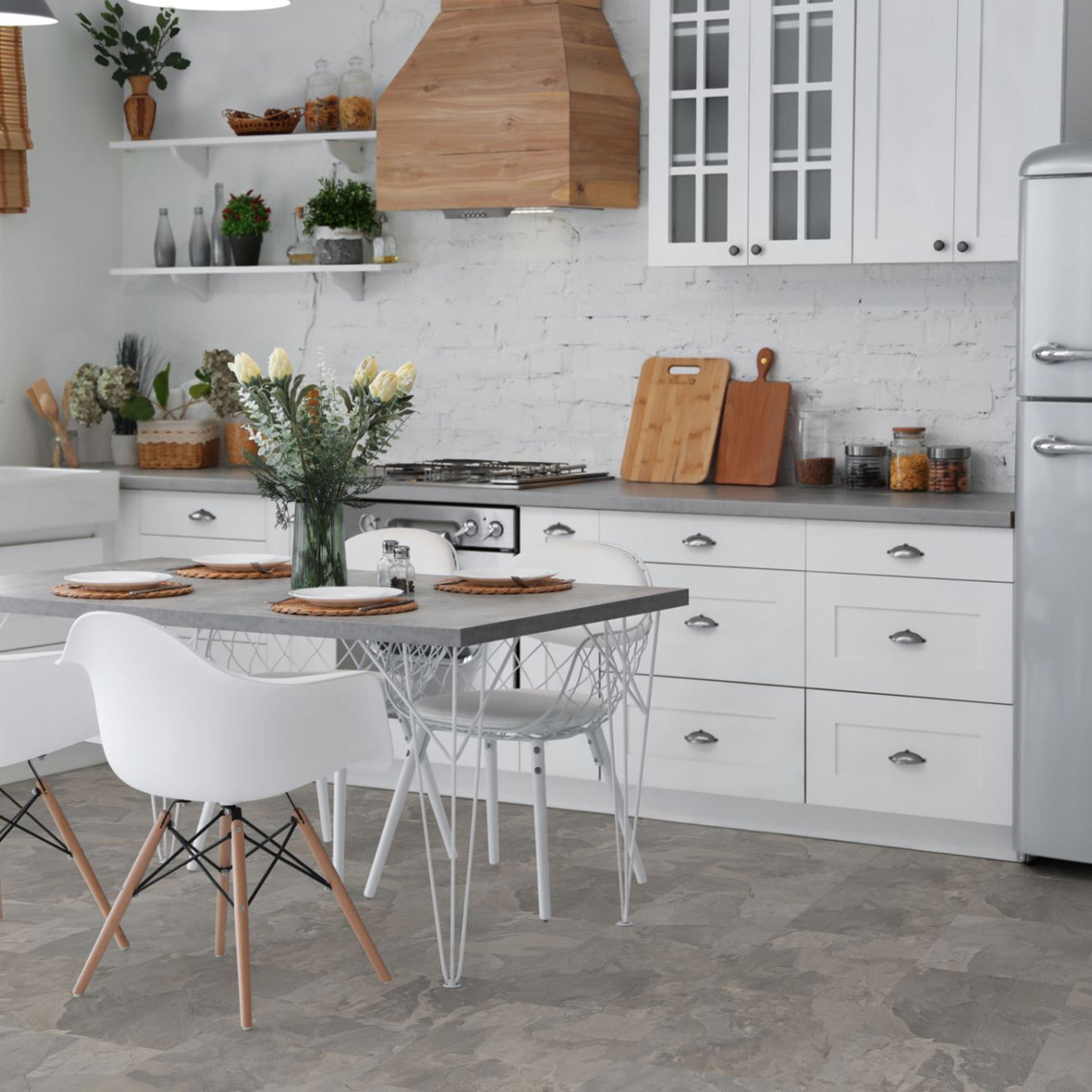 Silverado 8mm Tile Effect Waterproof Laminate - Floor Street