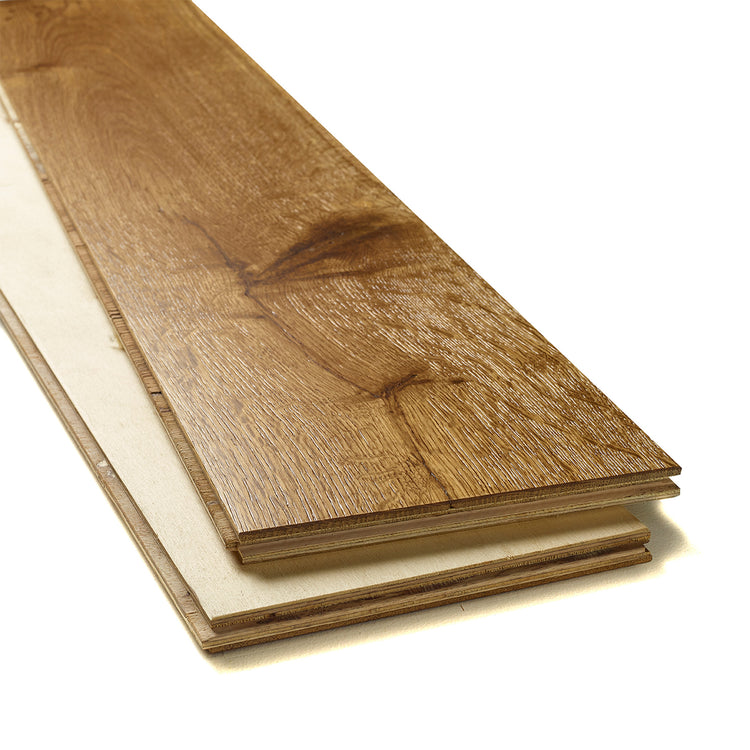 Smoked Brushed & Lacquered 15/4 x 190mm Straight Engineered