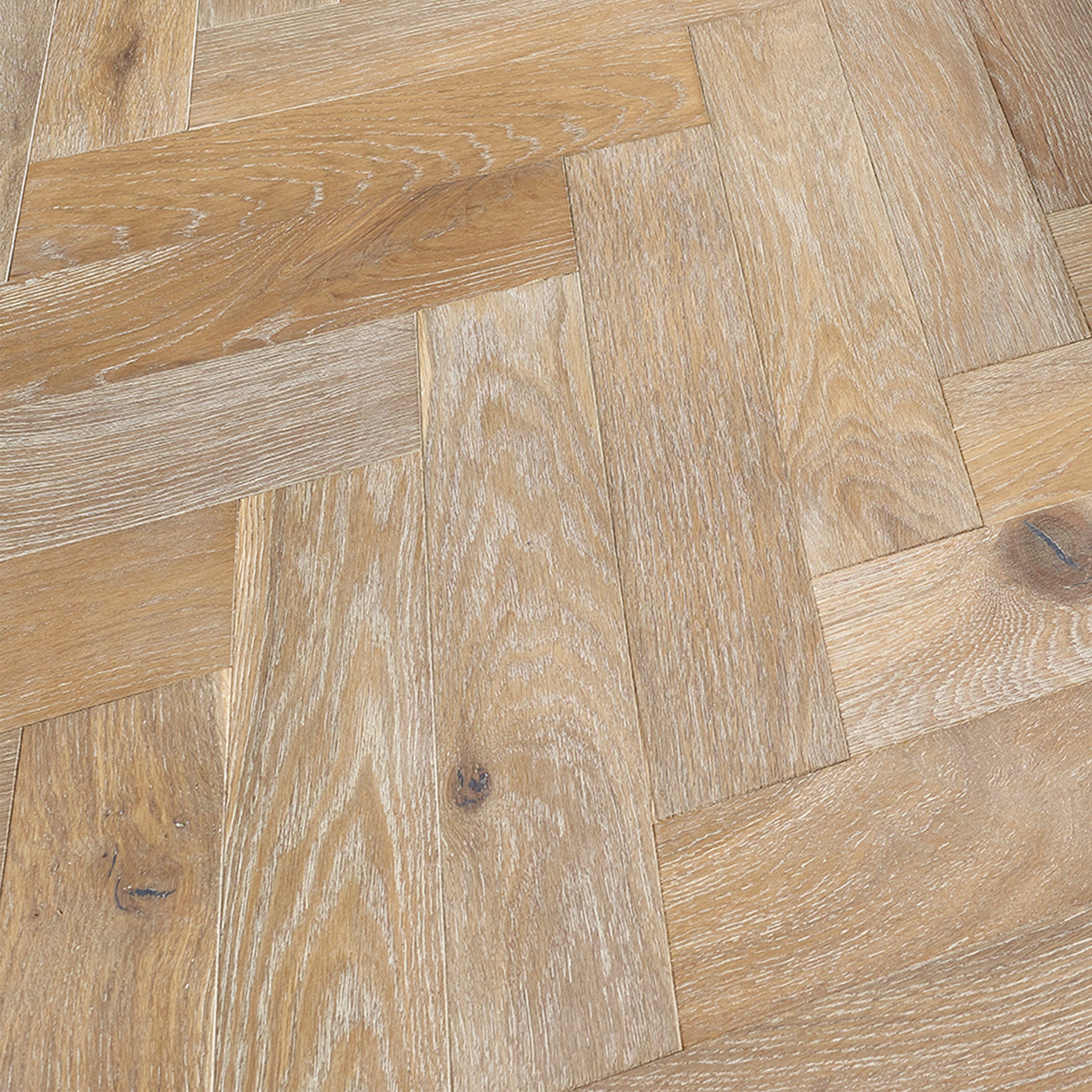 Smoked Grey Brushed & UV Oiled 15/4 x 90mm Herringbone Engineered - Floor Street
