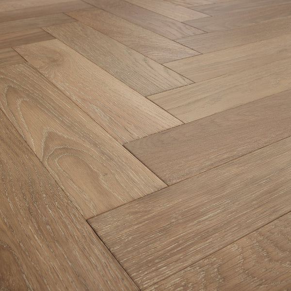 Smoked Grey Herringbone Engineered