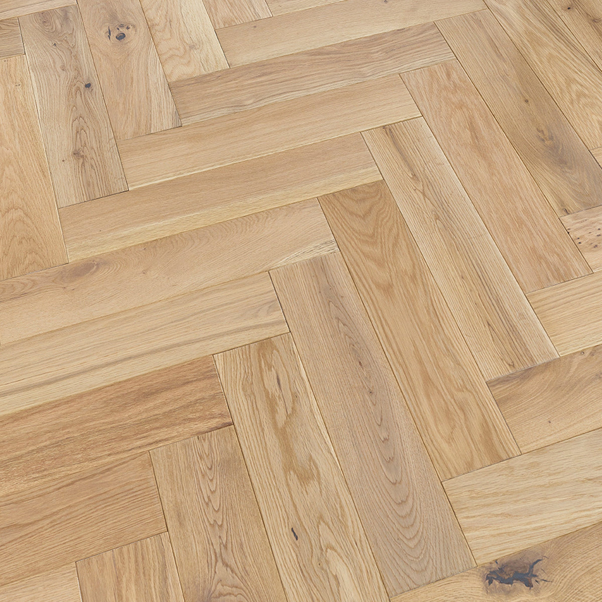 Smooth & Invisible Oak Herringbone Engineered - Floor Street