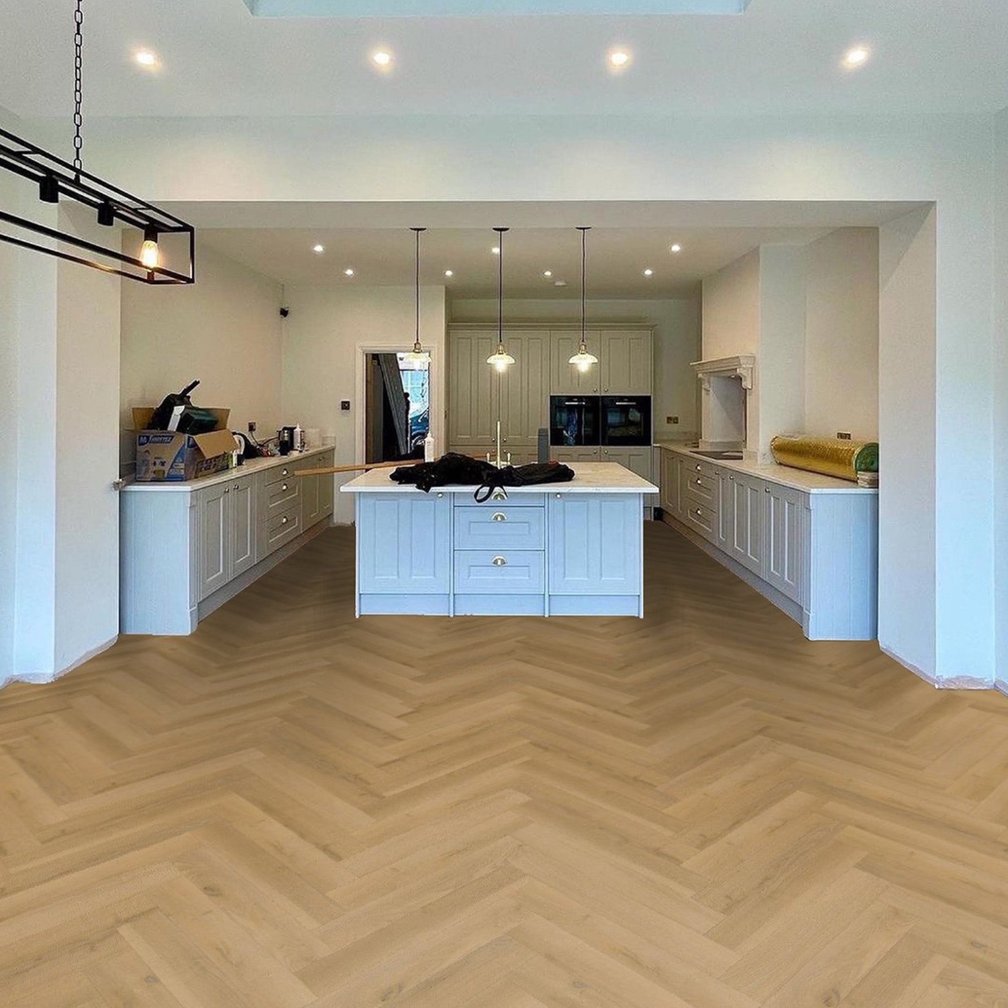 Soho Oak 12mm Herringbone Laminate - Floor Street