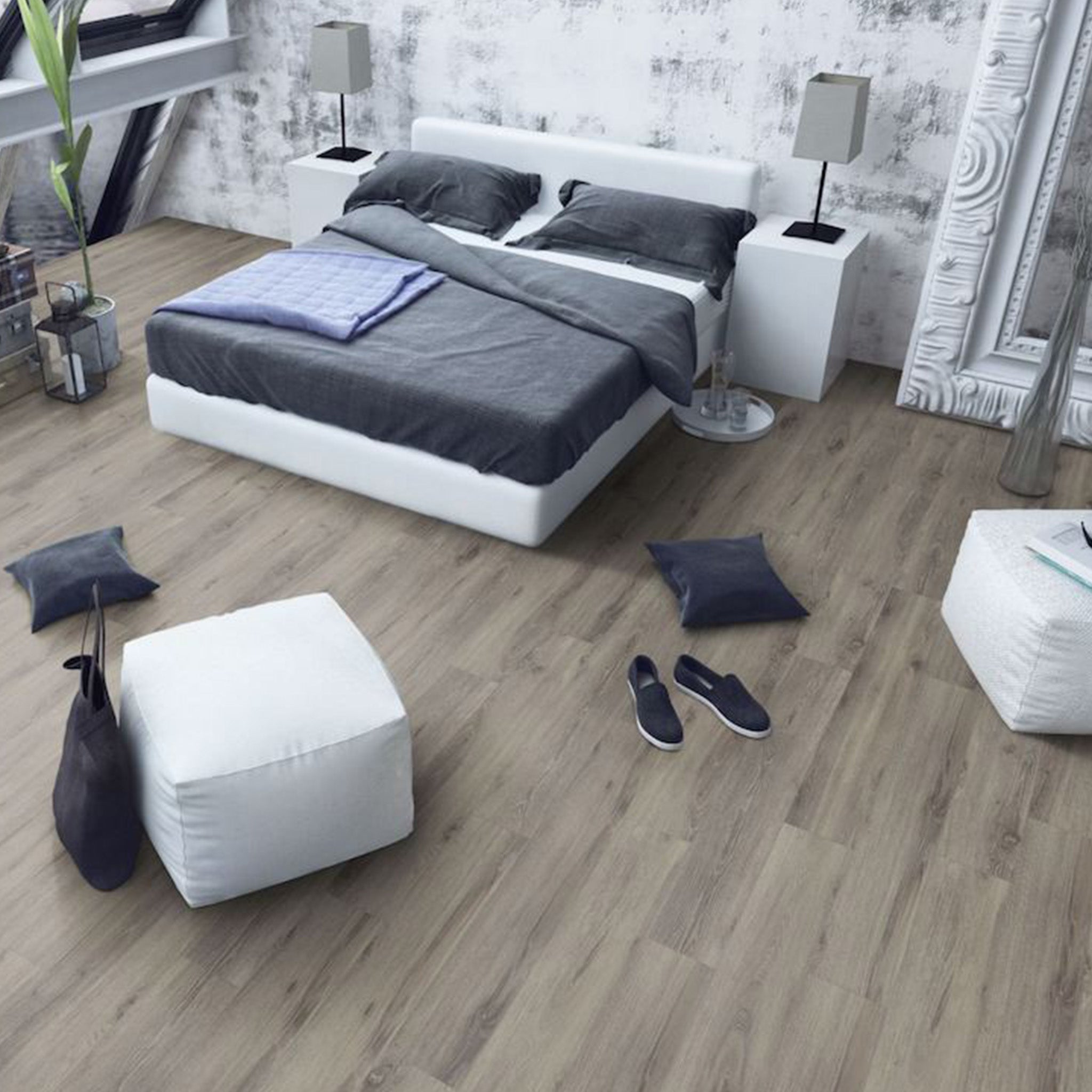 Stonehenge Oak Straight Waterproof Click Vinyl - Floor Street