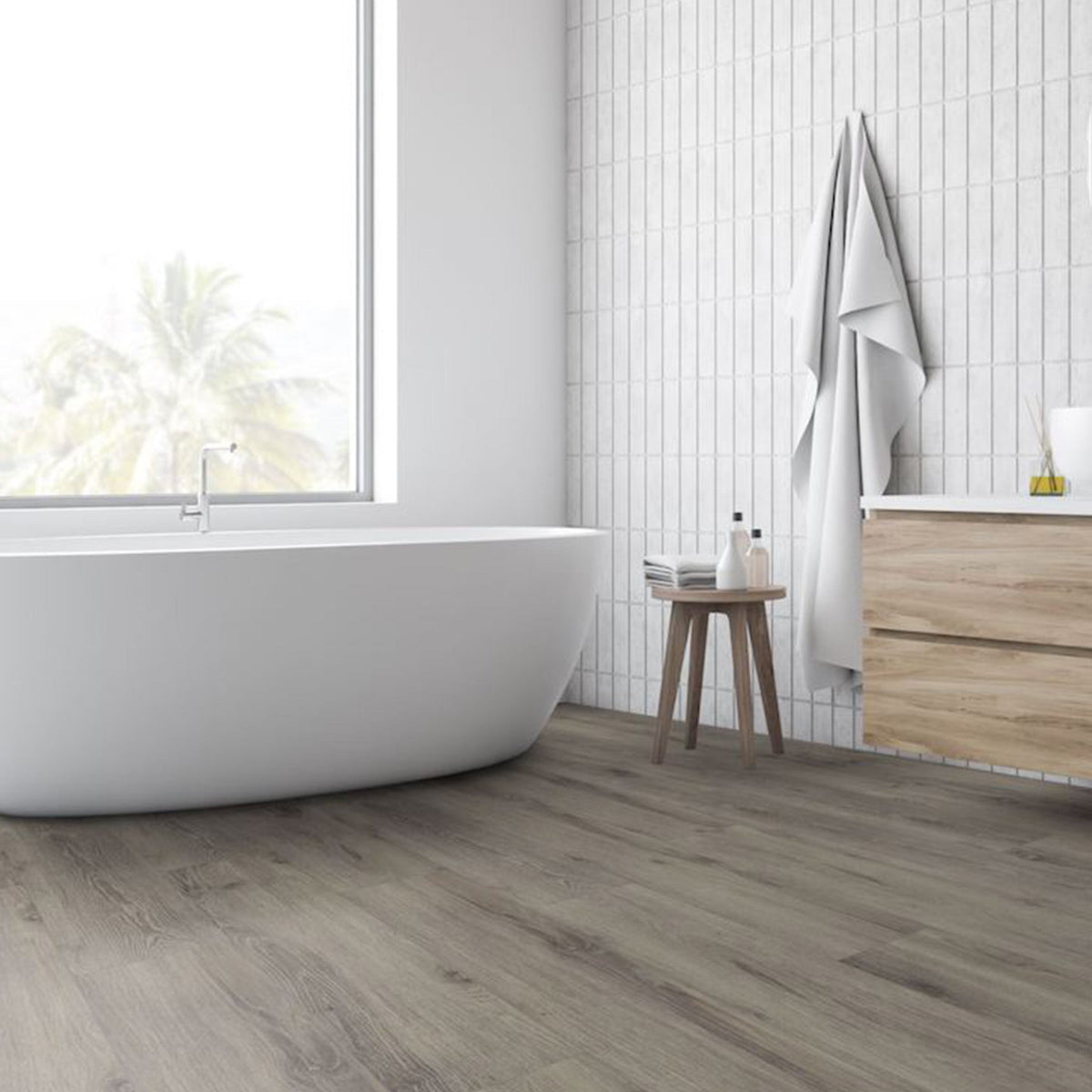Stonehenge Oak Straight Waterproof Click Vinyl - Floor Street