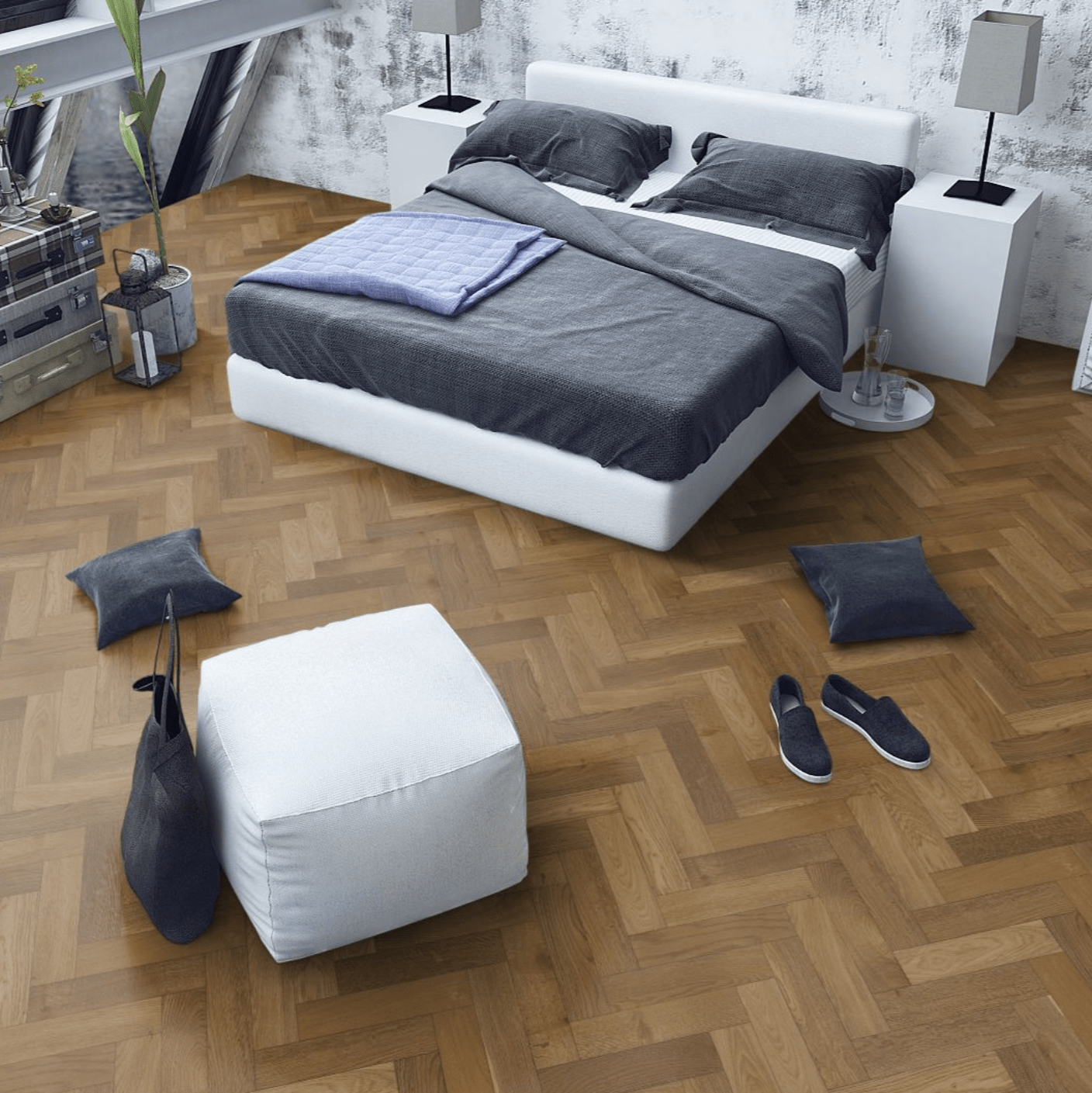 Toffee Oak 15/4 x 90mm Herringbone Engineered - Floor Street