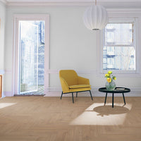 Warm Sand Oak 12mm Herringbone Laminate
