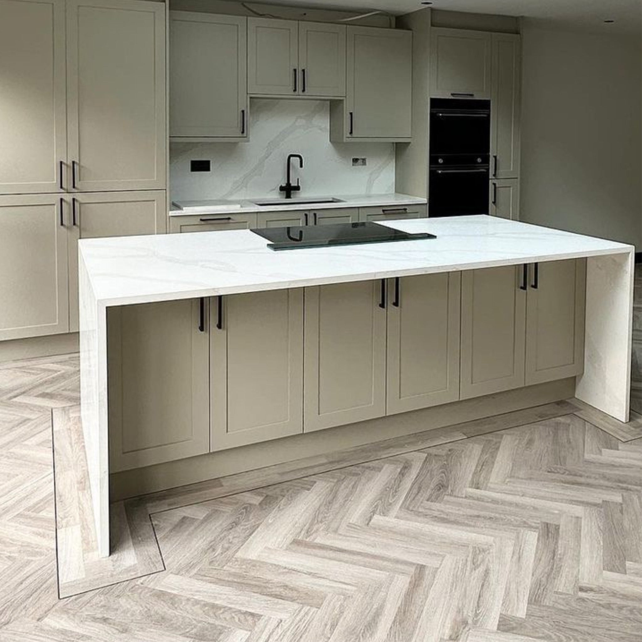 Waterside Oak 2mm Herringbone Waterproof LVT - Floor Street