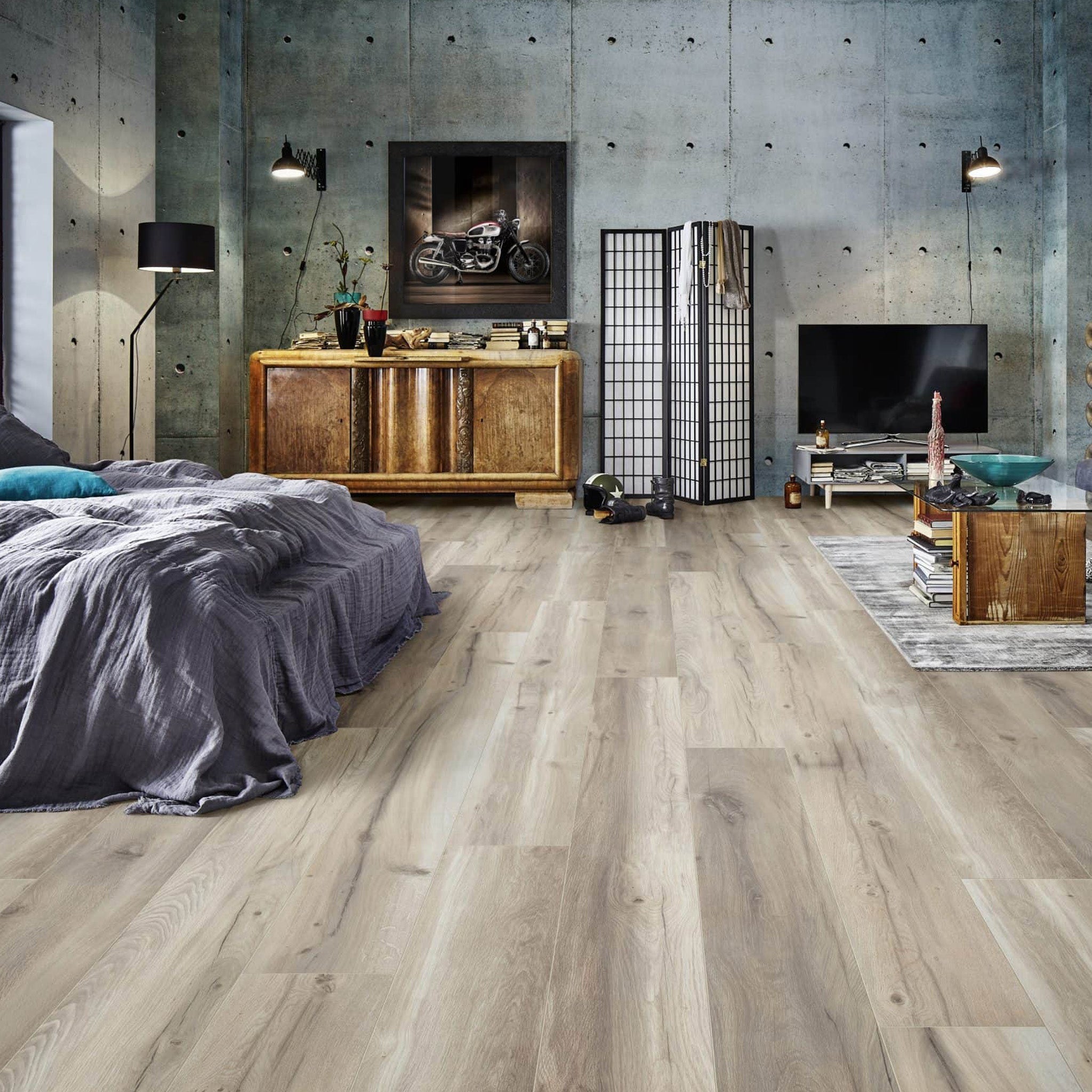 Wilderness Oak 12mm Long & Wide Straight Laminate - Floor Street