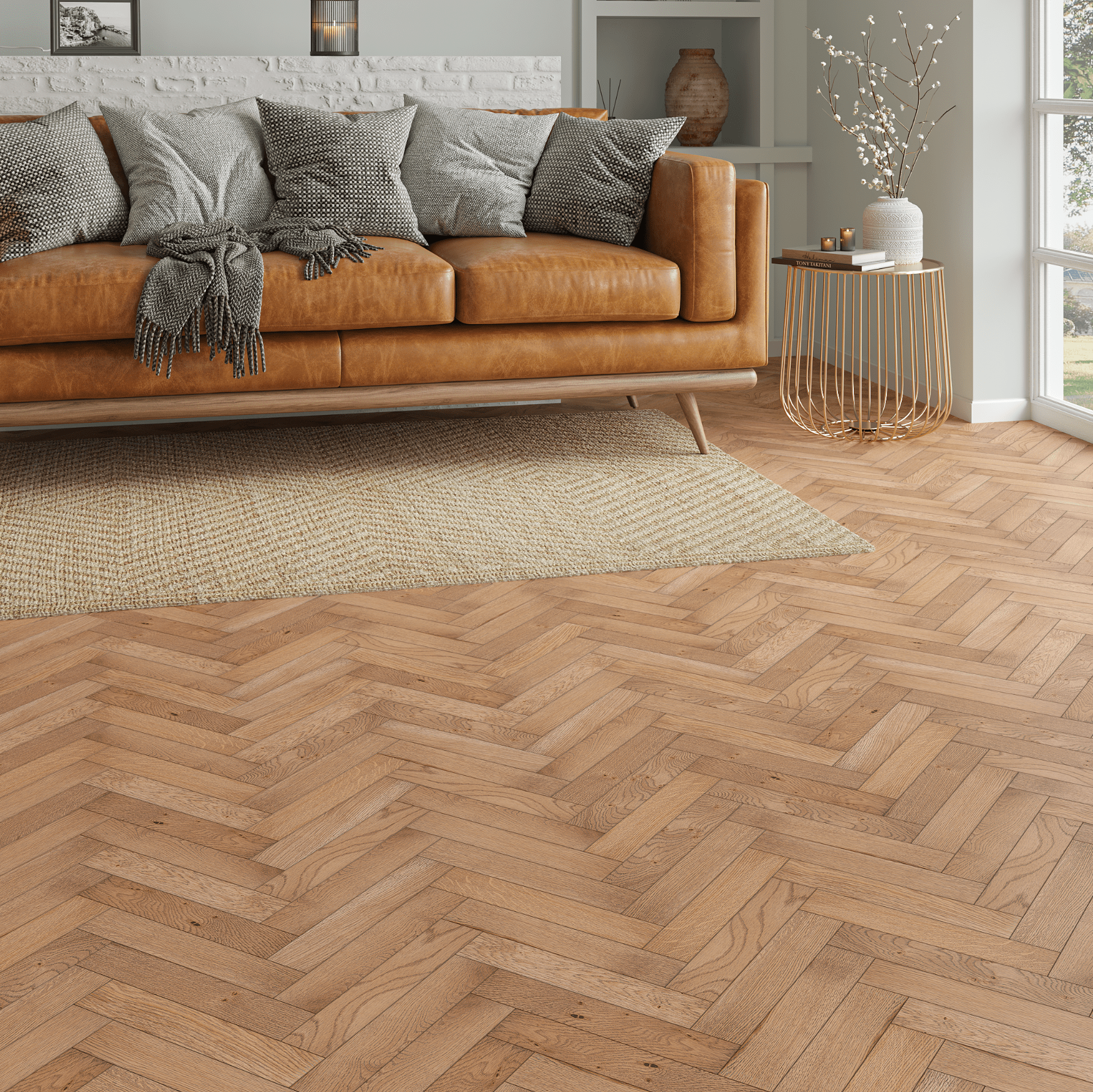 Worn Oak 20mm Herringbone Engineered - Floor Street